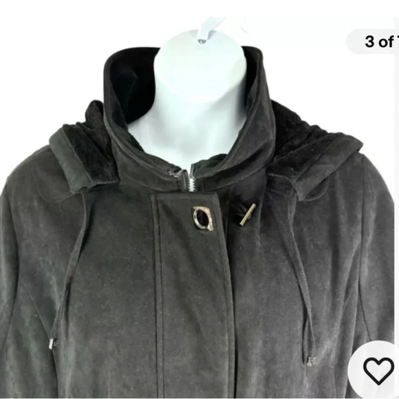 Fleet Street Women’s Heavy Winter Coat Size 2XL Black - Picture 3 of 6